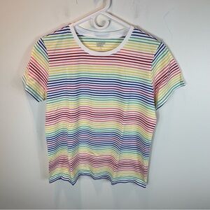 🆕 LANDS END Rainbow T Shirt